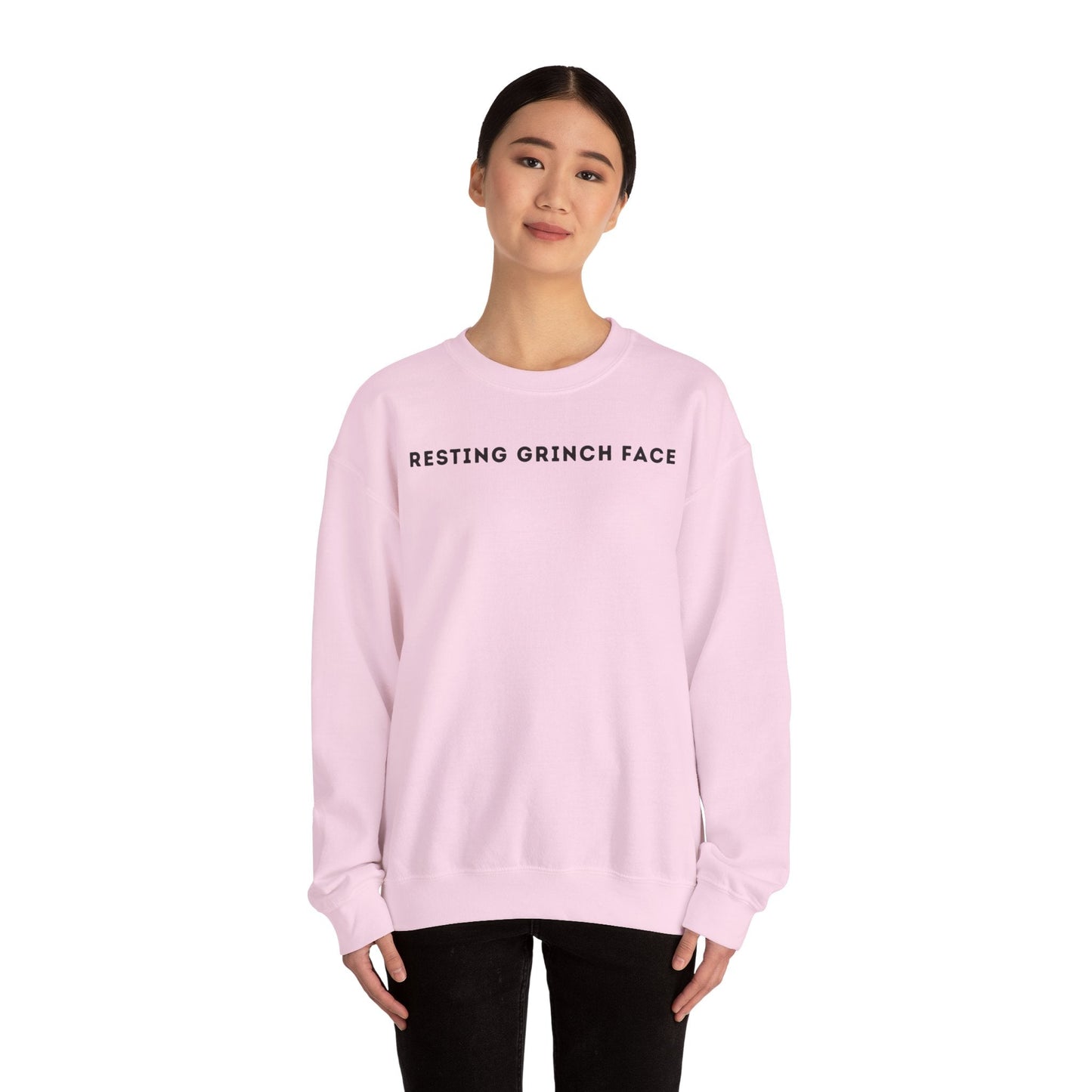 Resting Grinch Face Sweatshirt - Outloud Apparel Co