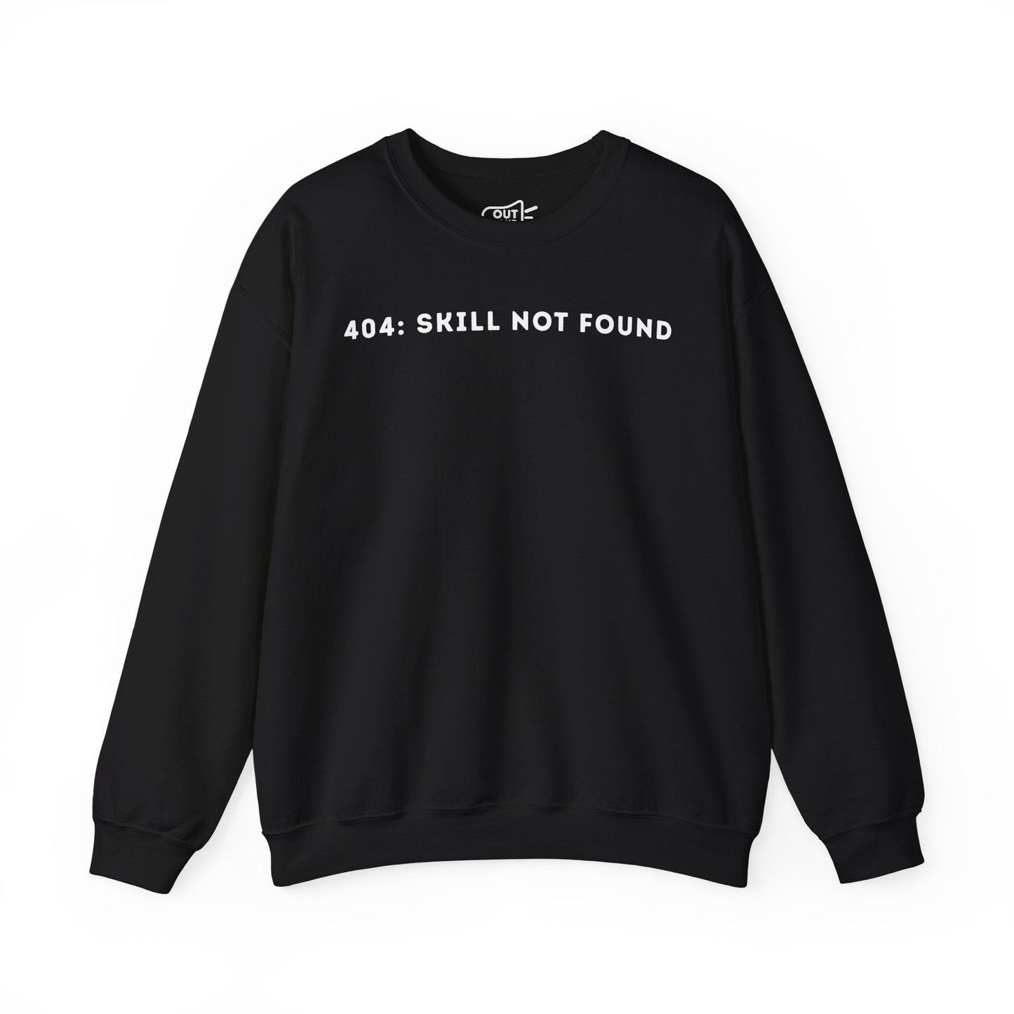 404 Skill Not Found Simple Cozy Crewneck Statement Sweatshirt - Outloud Apparel Co