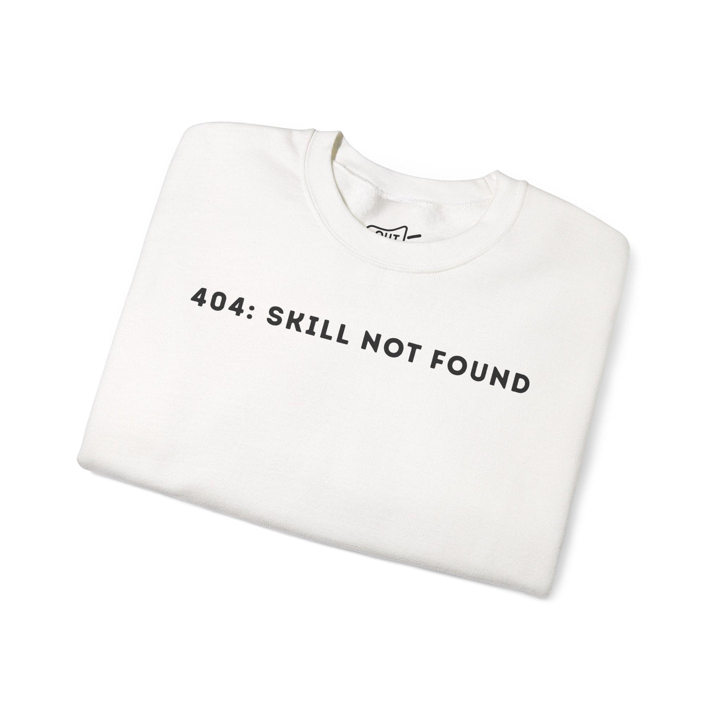 404 Skill Not Found Simple Cozy Crewneck Statement Sweatshirt - Outloud Apparel Co