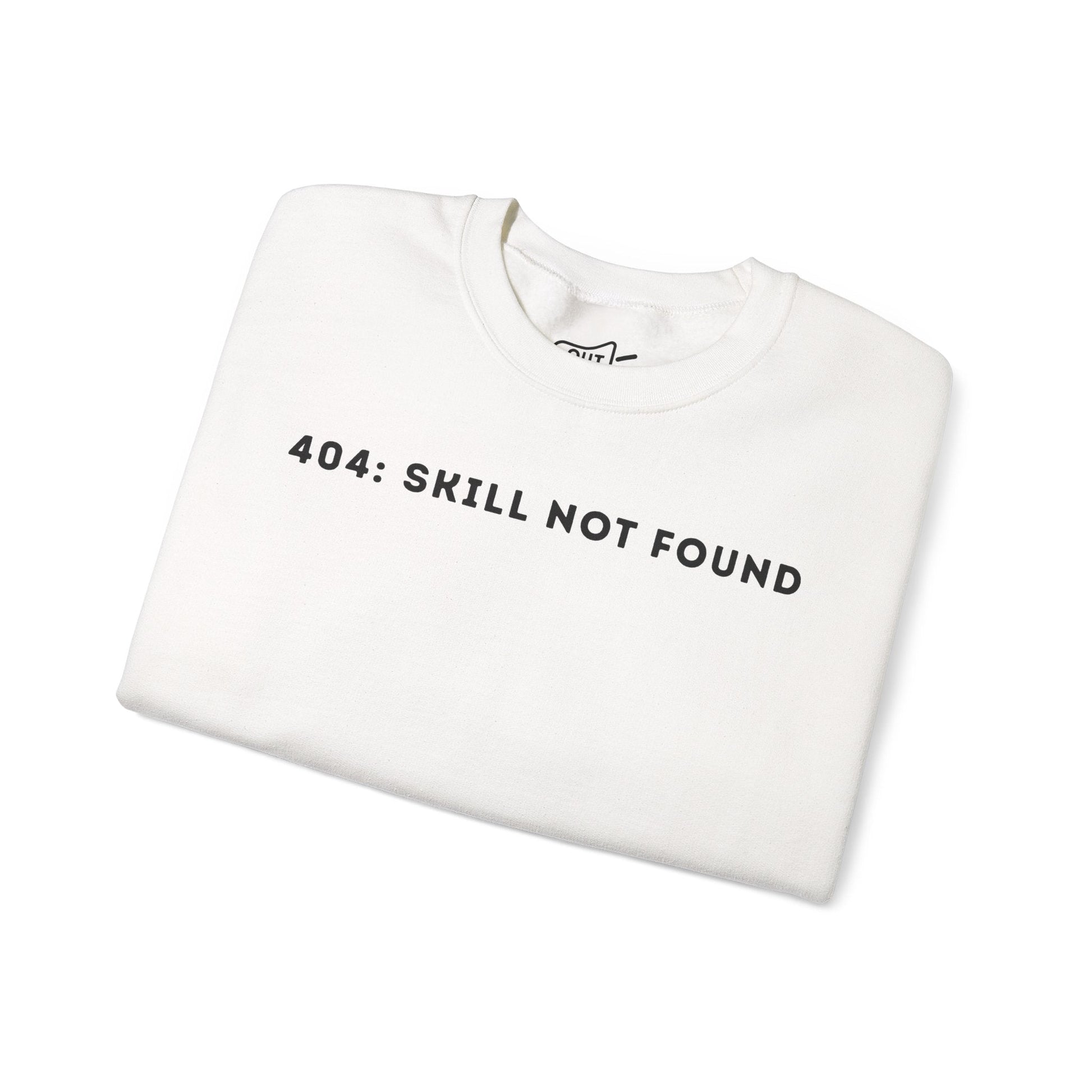 404 Skill Not Found Simple Cozy Crewneck Statement Sweatshirt - Outloud Apparel Co