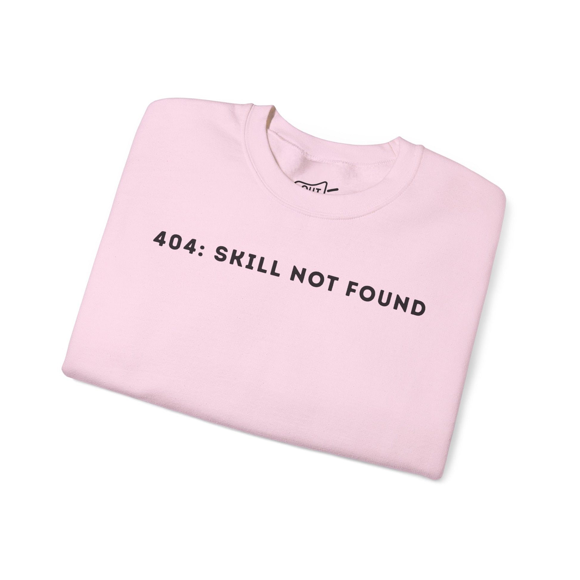 404 Skill Not Found Simple Cozy Crewneck Statement Sweatshirt - Outloud Apparel Co