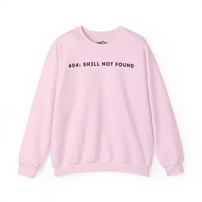 404 Skill Not Found Simple Cozy Crewneck Statement Sweatshirt - Outloud Apparel Co