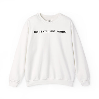 404 Skill Not Found Simple Cozy Crewneck Statement Sweatshirt - Outloud Apparel Co