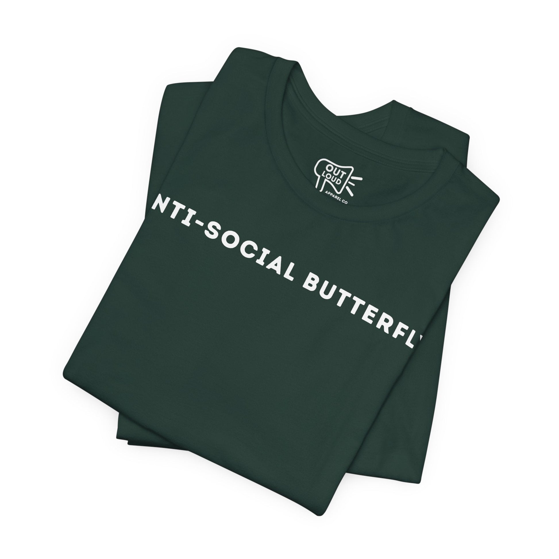 Anti - Social Butterfly Tee - Outloud Apparel Co