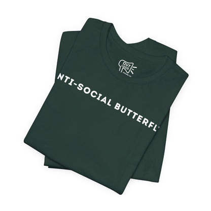 Anti - Social Butterfly Tee - Outloud Apparel Co