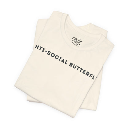 Anti - Social Butterfly Tee - Outloud Apparel Co