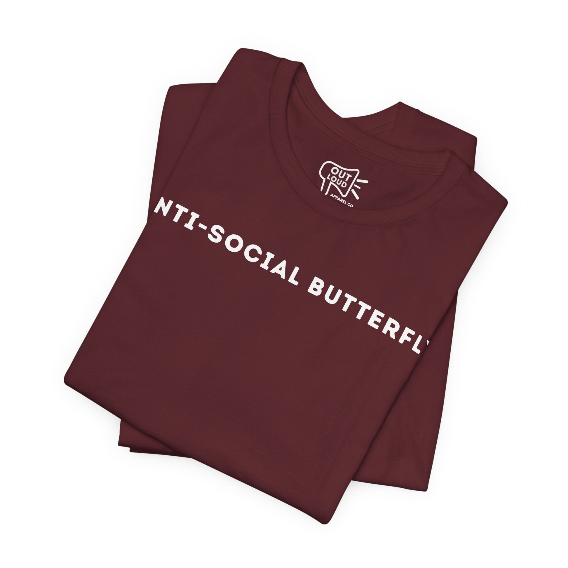 Anti - Social Butterfly Tee - Outloud Apparel Co
