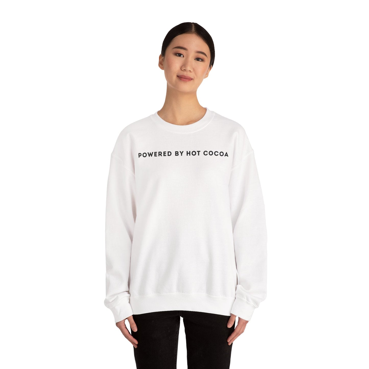 Powered By Hot Cocoa Sweatshirt - Outloud Apparel Co