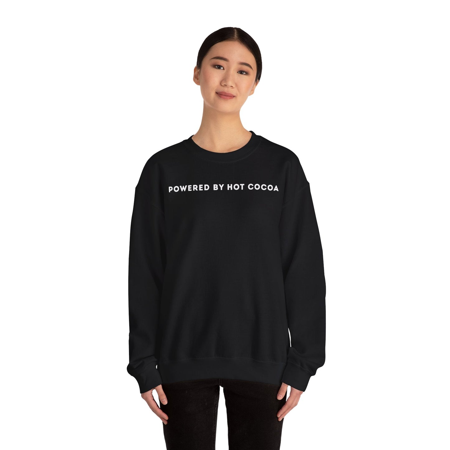 Powered By Hot Cocoa Sweatshirt - Outloud Apparel Co