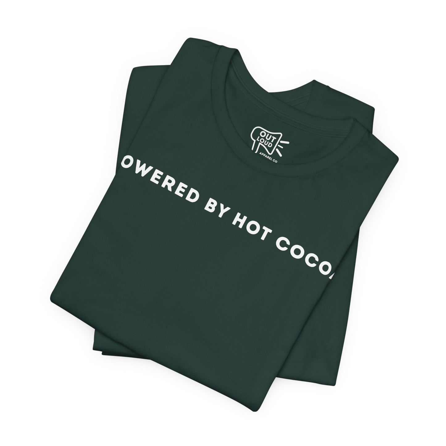 Powered By Hot Cocoa Tee - Outloud Apparel Co
