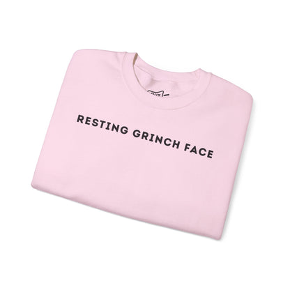 Resting Grinch Face Sweatshirt - Outloud Apparel Co