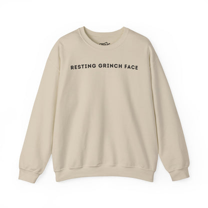 Resting Grinch Face Sweatshirt - Outloud Apparel Co