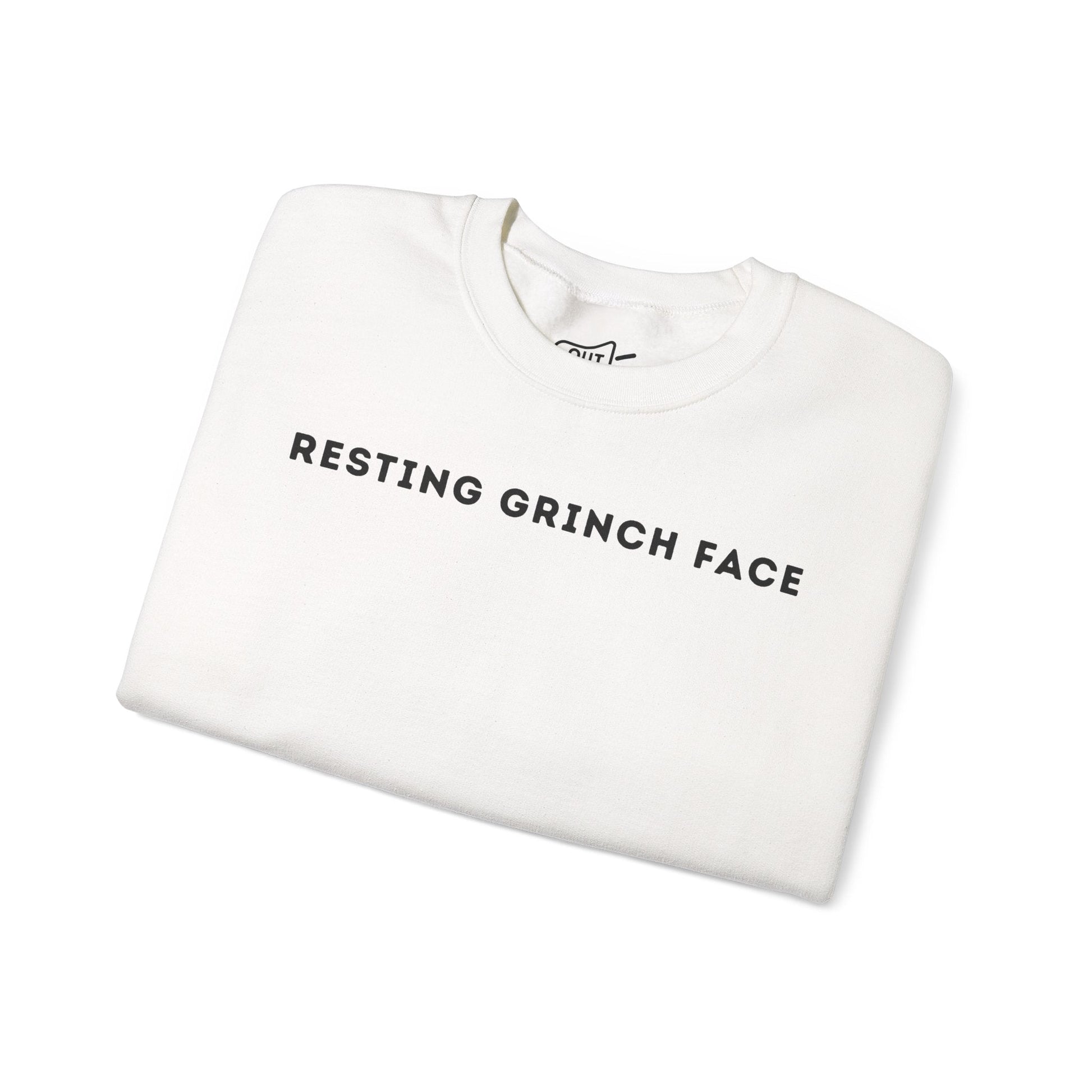 Resting Grinch Face Sweatshirt - Outloud Apparel Co