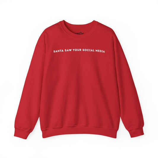Santa Saw Your Social Media Sweatshirt - Outloud Apparel Co